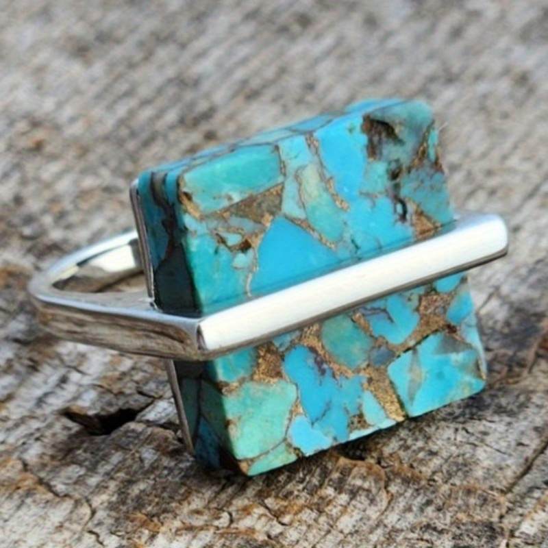Vintage Collectibles For Sale - Vintage Square Statement Ring Minimalist Retro