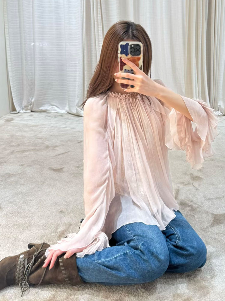 Lace ruffled loose top, stylis - Collectible & Vintage Dolls For Wedding review and price