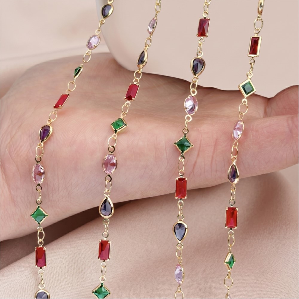 1meter Colorful Crystal Chain  - Vintage Collectibles For Sale review and price