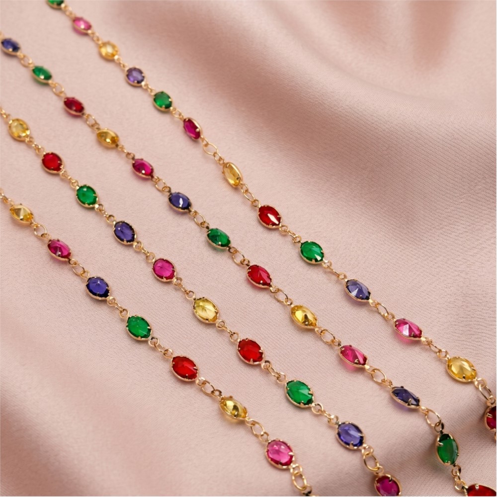 1meter Colorful Crystal Chain  - Vintage Collectibles For Sale review and price
