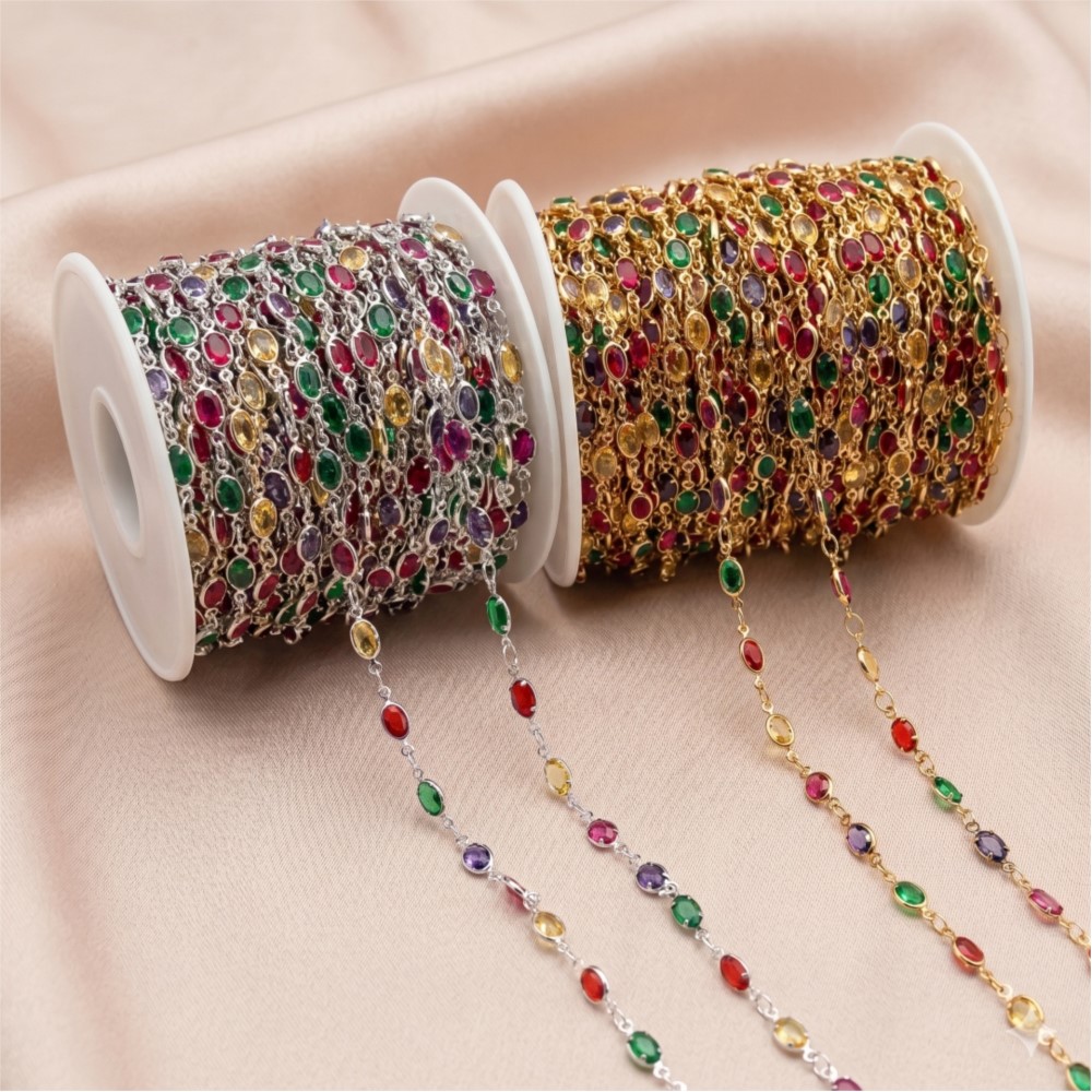 1meter Colorful Crystal Chain  - Vintage Collectibles For Sale review and price