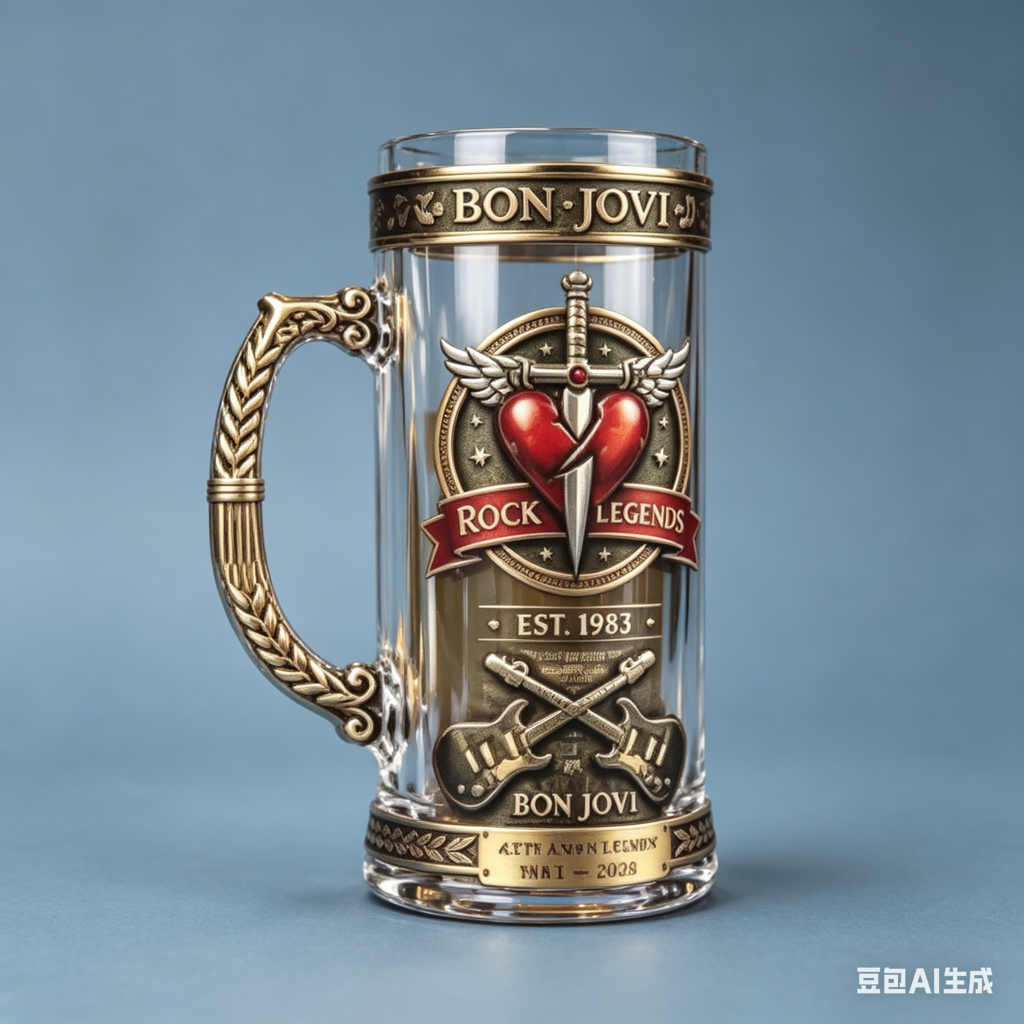 Bon Jovi 1983-2026 Rock Legend - Vintage Collectible Glass review and price