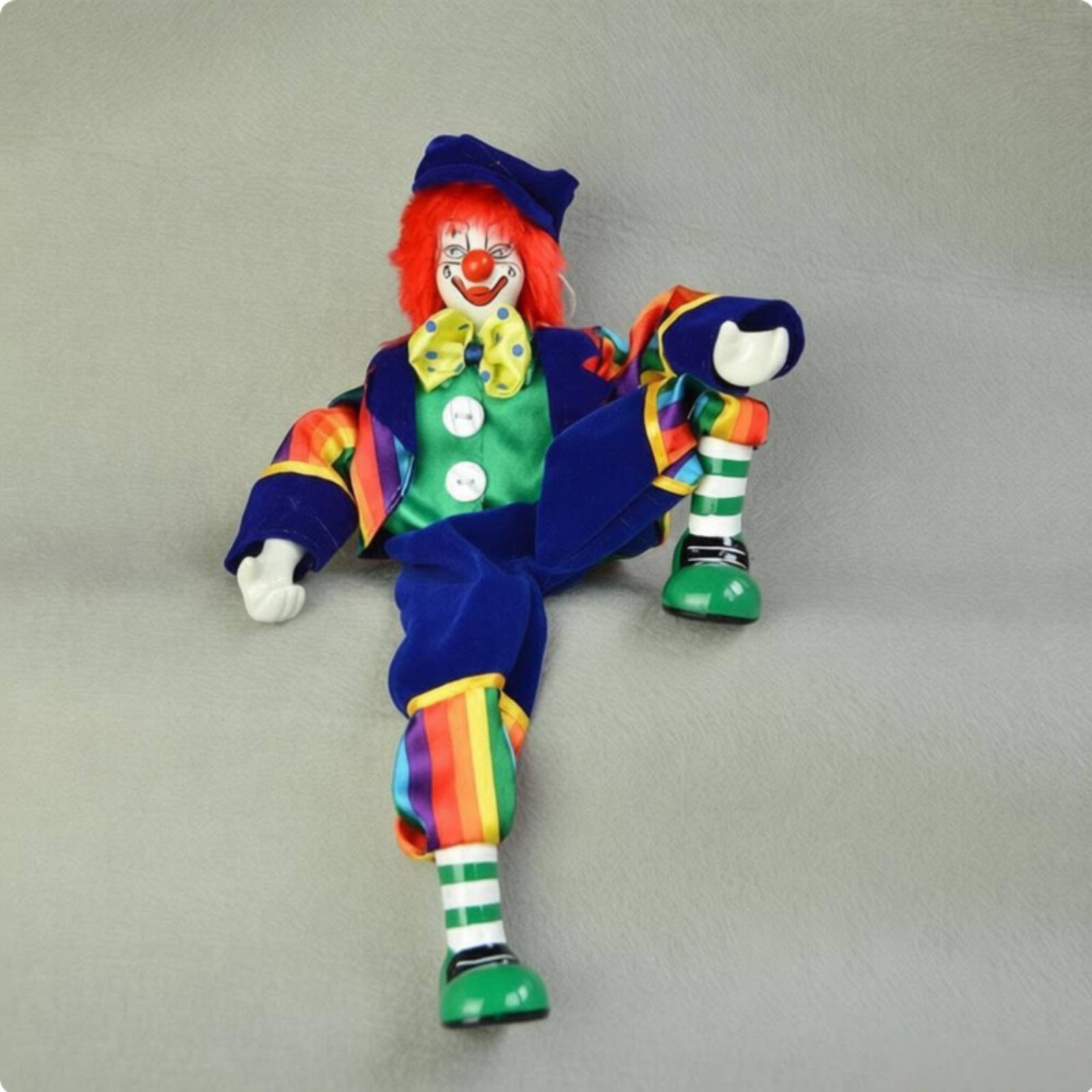 Dangling Leg Clown Doll Handma - Vintage Collectible Porcelain Dolls review and price