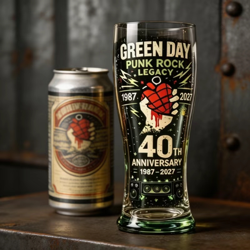 Retro Punk Rock 40 Year Commem - Vintage Collectible Glass review and price