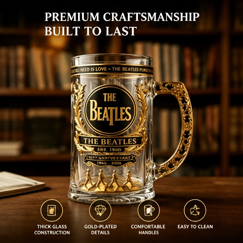 The  Beatles 66th Anniversary  - Vintage Collectible Glass review and price