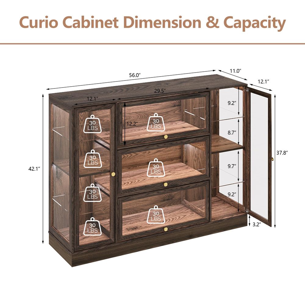 Cabinet with Acrylic Glass Doo - Collectible & Vintage Dolls For Wedding review and price