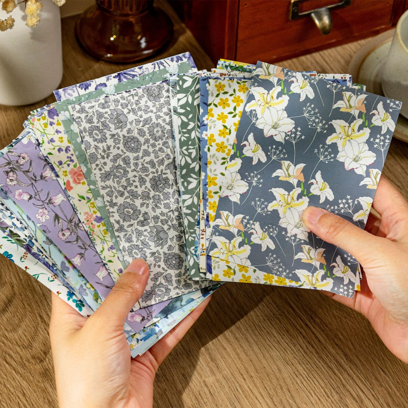 1book/100pcs Retro Floral Dits - Vintage Collectible Magazines review and price