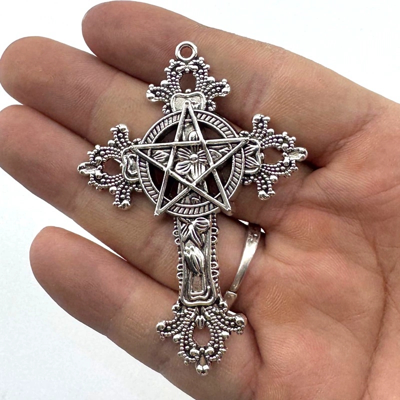 2pcs 30x15mm Gothic Big Cross  - Vintage Collectibles For Sale review and price