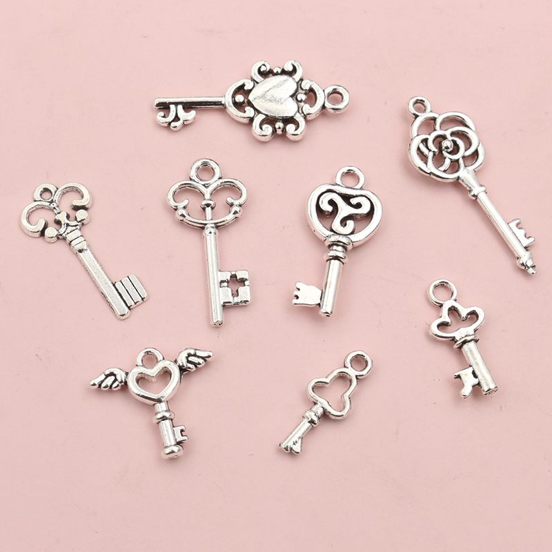 50pcs Vintage Small Key Charms - Vintage Collectibles For Sale review and price