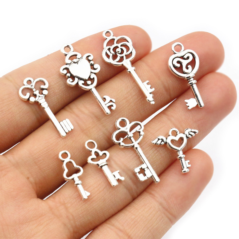 50pcs Vintage Small Key Charms - Vintage Collectibles For Sale review and price