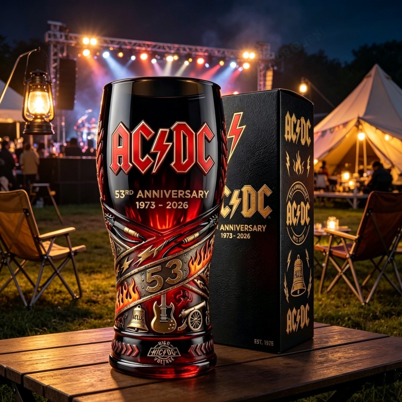 RURUYA AC/DC 53rd Anniversary  - Vintage Collectible Glass review and price