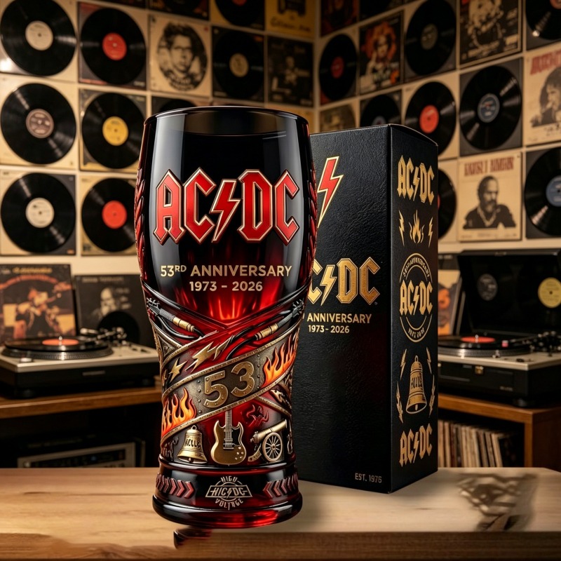 RURUYA AC/DC 53rd Anniversary  - Vintage Collectible Glass review and price