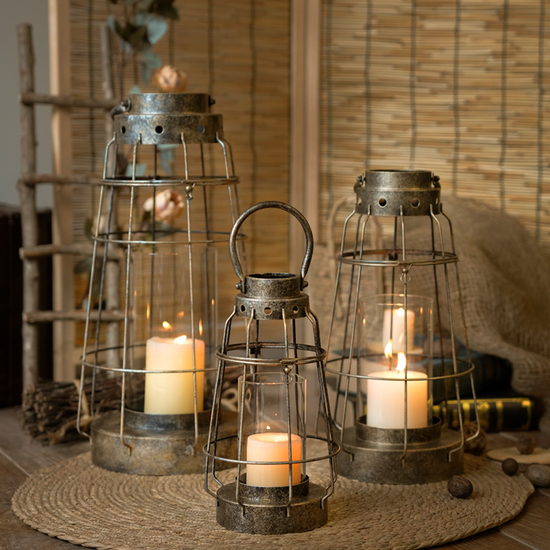 European Iron & Glass Candle H - Vintage Collectible Glass review and price
