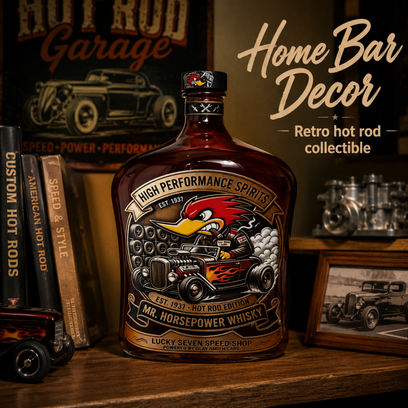 Vintage Hot Rod Mr Horsepower  - Vintage Collectible Glass review and price