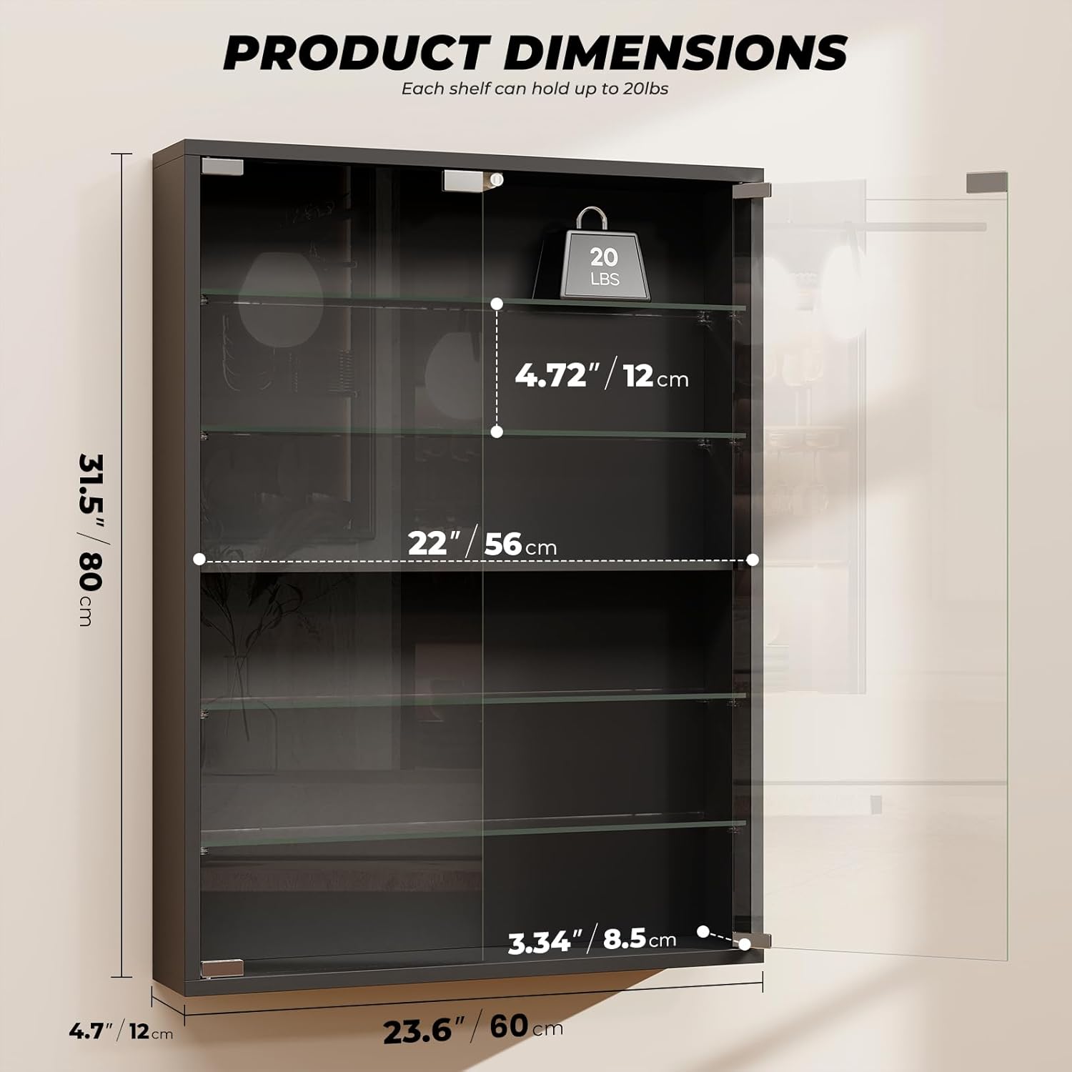 6-Tier Wall Display Case with  - Collectible & Vintage Dolls For Christmas review and price