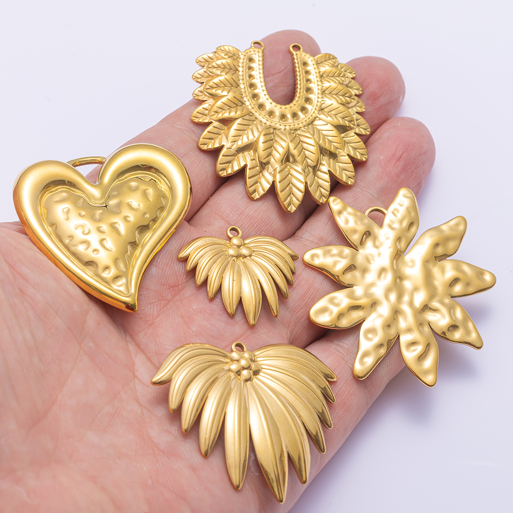 2pcs Gold Stainless Steel Hear - Vintage Collectibles For Sale review and price