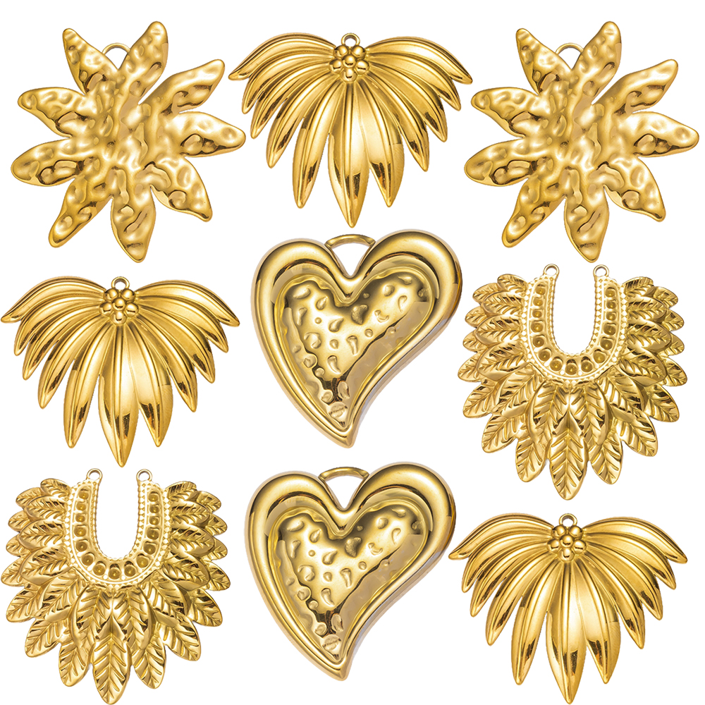 2pcs Gold Stainless Steel Hear - Vintage Collectibles For Sale review and price