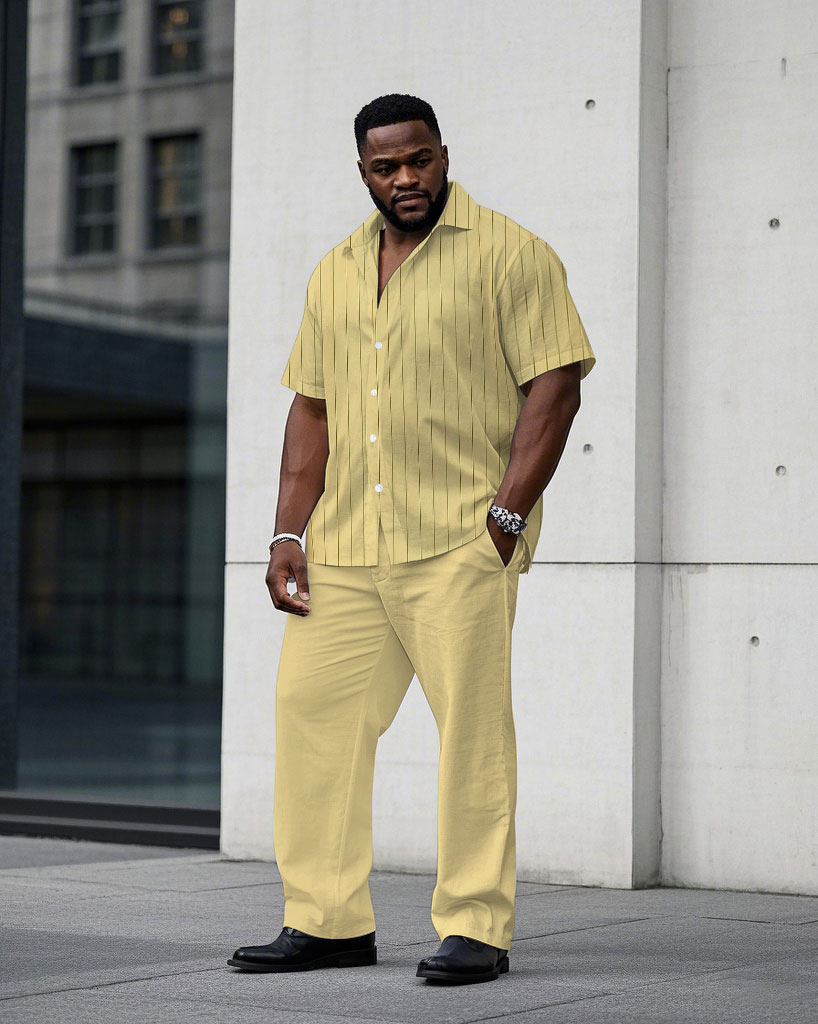 S-9XL Plus Size Men's Striped  - Collectible & Vintage Dolls For Wedding review and price