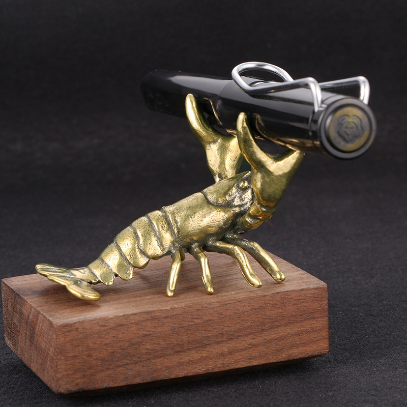 ●Solid Brass Crayfish Ornament - Vintage Collectible Furniture review and price