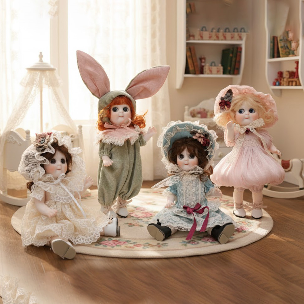Cloveray 8 inch Movable Joints - Vintage Collectible Porcelain Dolls review and price