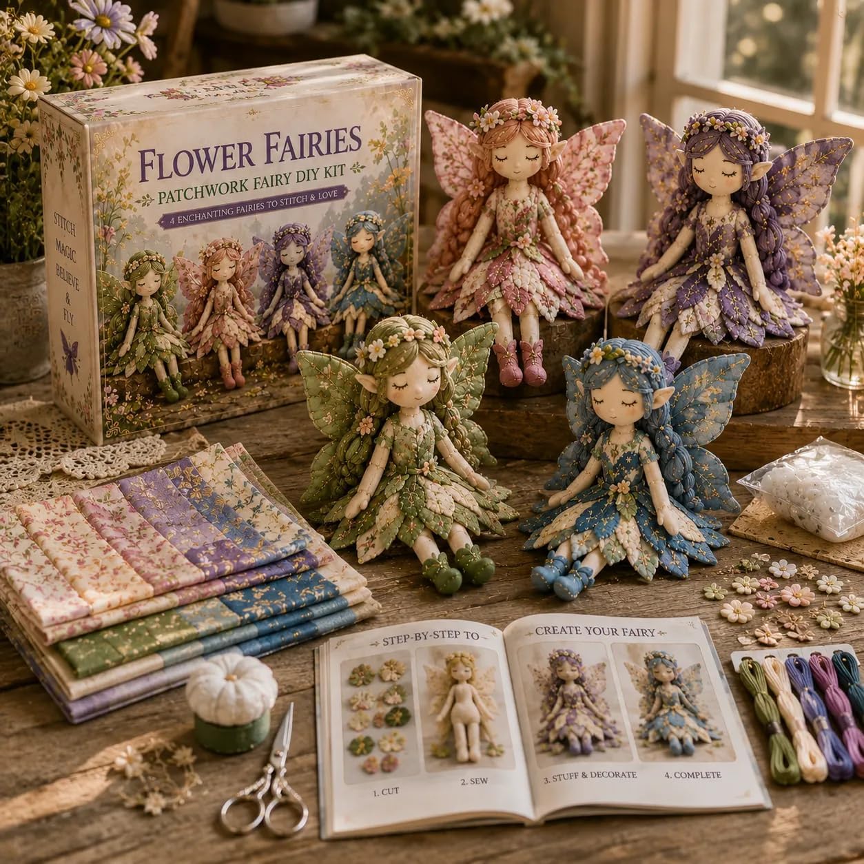 Fairy Patchwork DIY Collection - Collectible & Vintage Dolls For Christmas review and price
