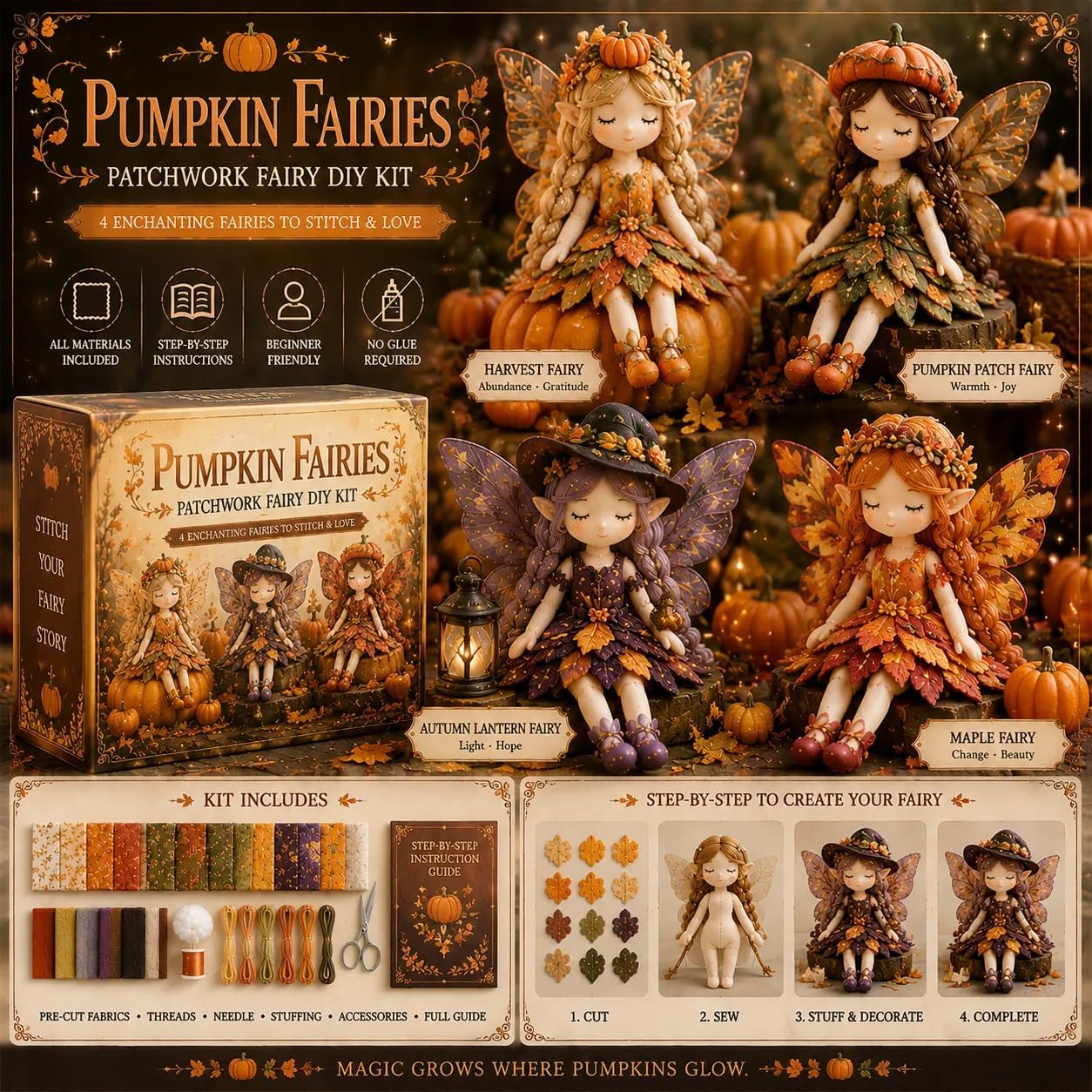 Fairy Patchwork DIY Collection - Collectible & Vintage Dolls For Christmas review and price