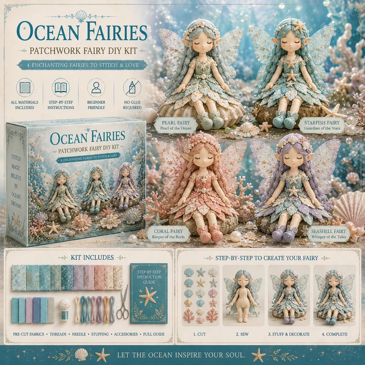 Fairy Patchwork DIY Collection - Collectible & Vintage Dolls For Christmas review and price