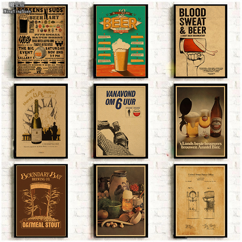 Vintage Beer Wine Drink Chart  - Collectible Vintage Wine review and price