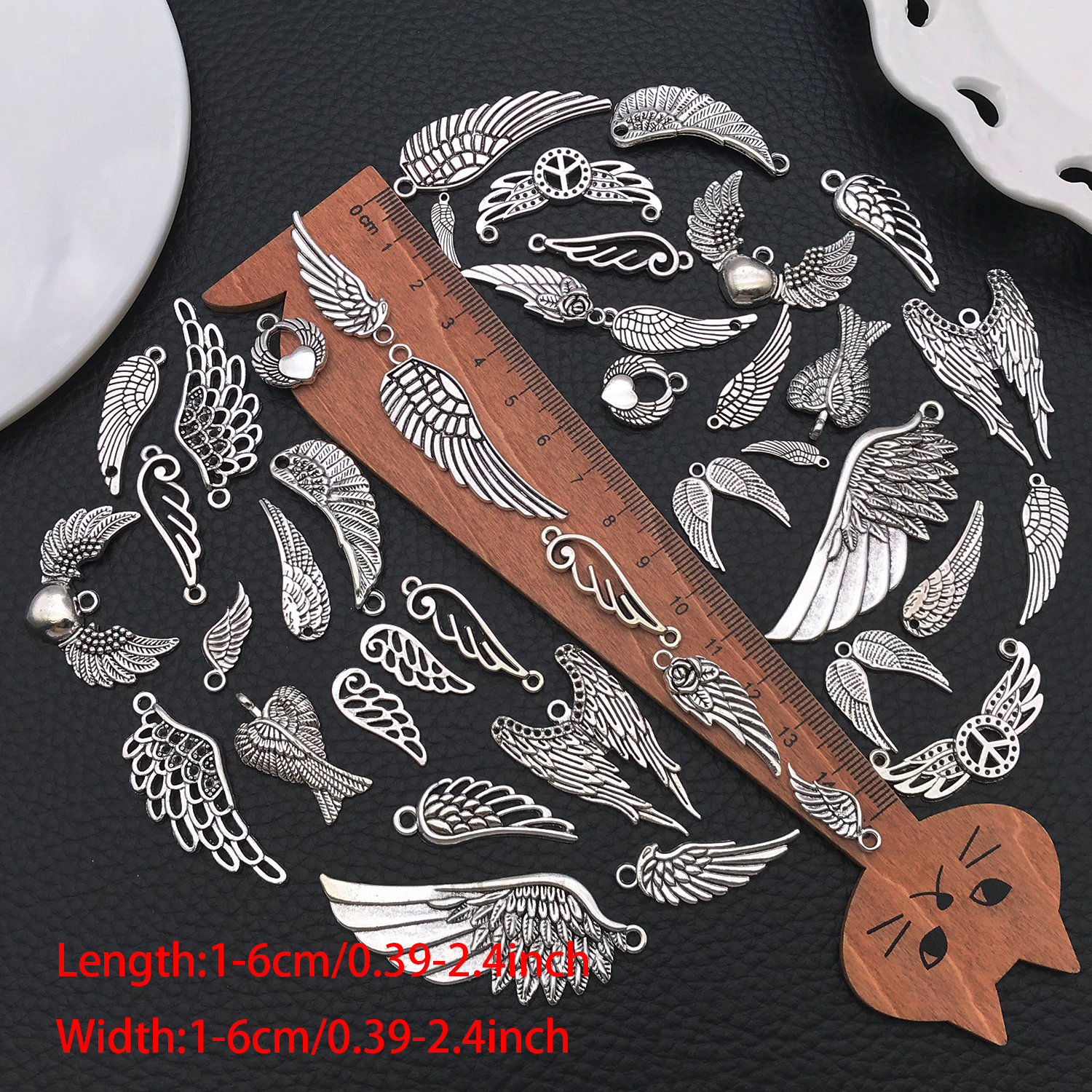 Angel Wing Charms, New 22/42 P - Vintage Collectibles For Sale review and price
