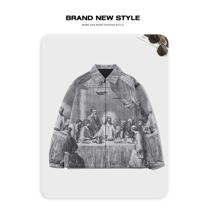 Autumn Men Jacket Oversized Pa - Vintage Collectible Buttons review and price