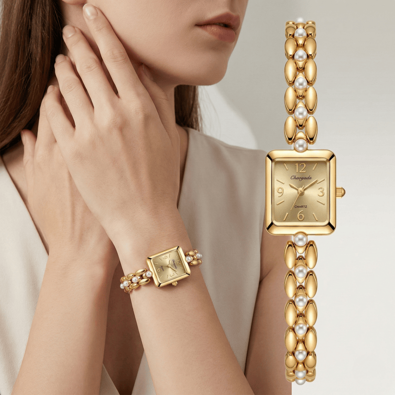 Luxury Golden Women's Watch Fa - Vintage Watch Crystal review and price