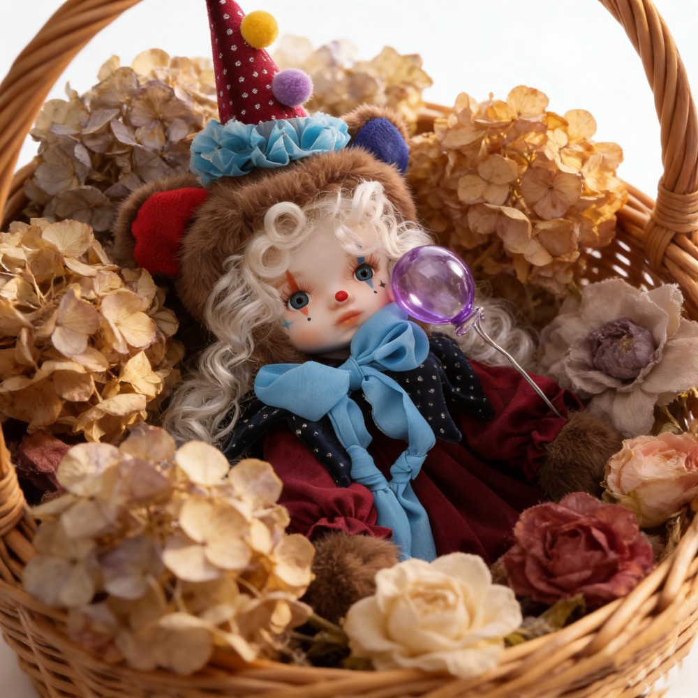 Ceramic Plush Vintage Clown Do - Vintage Collectible Porcelain Dolls review and price
